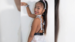 Hot Maid Cooks Breakfast & Boss Rewards Her With Sperm