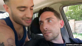 Talex Madriz gives Matt Vi a good shaft ride after an intense blowjob