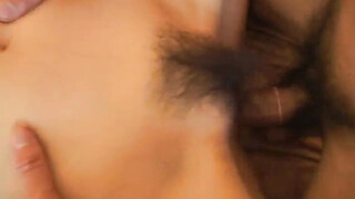 Big Boobed japanese teen riding hard prick