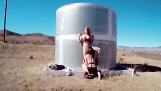 Outdoor scissoring with Jayme Langford & her dyke babe