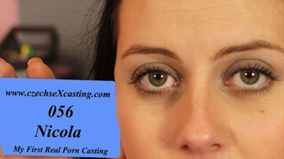 Chubby hottie at a casting