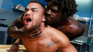 Doggy & cowboy pleasures via big black dick