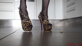 Devoted slave worships mistress heels (POV)