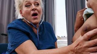 Gilf Nurse examines young babe Samantha