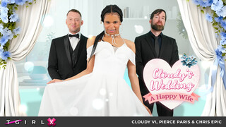 TGIRLS XXX - Cloudy Vi Gets Threesome On Wedding Day