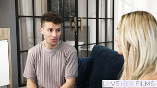 Blonde Nina Heels Gets Amazing Foot Play