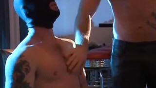 Handsome hunky Robert Black endures all the pain & pleasure all over his sub b