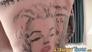 Two straight twinks masturbating hard toghether