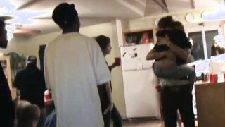 Dorm tart sucks prick & gets screwed