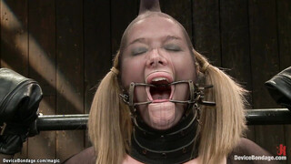 Titty bound lesbian in extreme devices