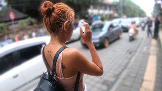 Trip to Bali with big ass Thai GF who was happy to ride