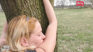 POV Blowjob In The Great Outdoors Ft. Blonde MILF - Free Porn Video