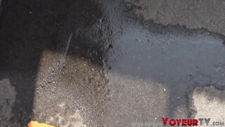 Japanese amateurs filmed peeing in public by voyeur