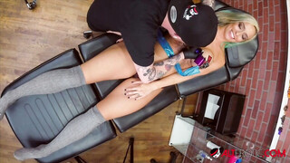 Tattoo Parlor BJ ft. Balloon Boobies & Vanessa Sky