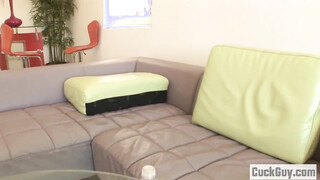 Adrian Olson switched her cuckold hubby's meat to a huge black cock