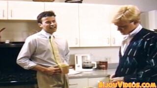 Good looking homosexual butthole nailed from behind by hunk