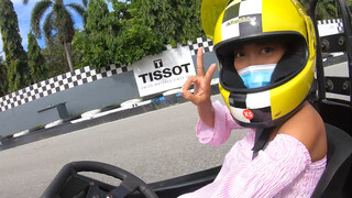 Go karting & fucking with adorable amateur Thai teen with a round ass
