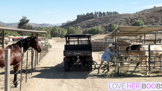 Big Boobed Cowgirl Blake Blossom Screwed By Her Neighbor