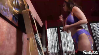 Carmen Caliente & Christina Carter are playing with strap-on toy