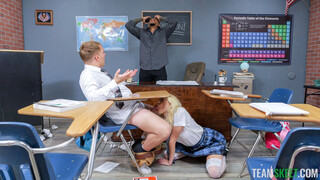 Troublemaker Skyler Storm surprises nerd Josh in detention