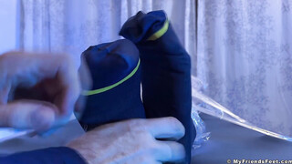 Unshaved Dallas Experienced Feet Tickles While Wrapped