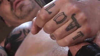 He finds a long silver rod & decides to fuck his shaft in a sensational-soundin