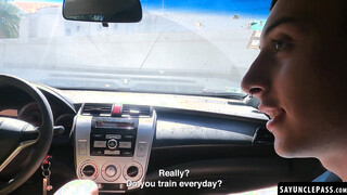 Horny Uriel Simon gets to taste his driver Fer Froma heavy meat