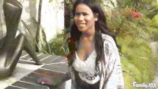 Ebony hottie Jenna Foxx gets ravaged by her stepbrother