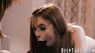 MILF Lauren Phillips & stepdaughter Madi Collins share Isiah Maxwells huge black cock