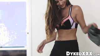 Sexy yoga professor Megan Sage taught us how to properly stretch a twat