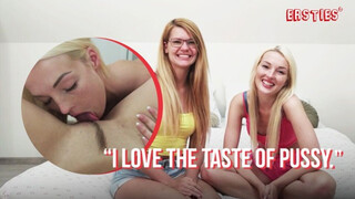 Ersties - Sexy Blondes Andy & Izzy Taste Each Other Before Grabbing the Magic Wand