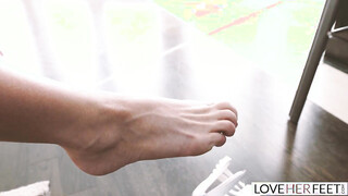 Moka Mora's Perfect Body Hid in White Body-suit FJ