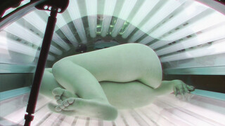 Cam in Public Tanning Bed