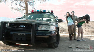 Huge cock sheriff anal fucks students