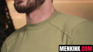 Dr Van Darkholme conducts lewd exams on Pvt Evan Jordies sexy body