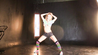 Delicious Delilah Is A Topless Teen Model With Long Socks!