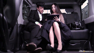 Banged In Traffic: Alluring German babe gets fucked in traffic