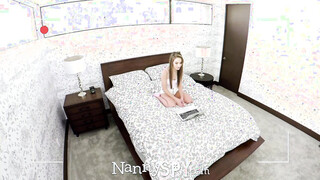 NANNYSPY Brunette Nanny Busted On Webcam