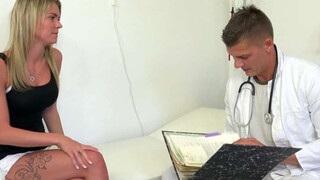 Doc probes patients beaver with his prick for best test results