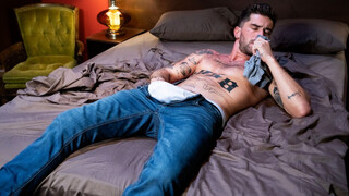 Chris Damned sneaks into an occupied room & jerks off.