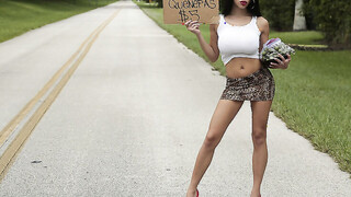 Titty latina girl gives a nice offer