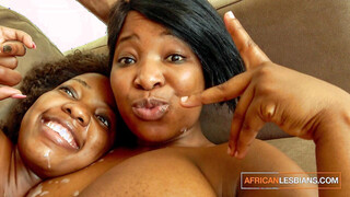 AfricanLesbians:OMG!! You Got Me A Muff Juice Facial! You're Crazy HAHA Ebony,Lesbian,Toys,Amateur Hot Film