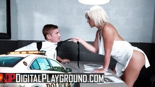 Seductive Detective Rharri Rhound Rides Huge Dick