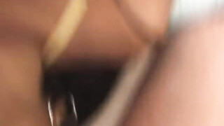 Cock sucking ebony sexy girl on her knees