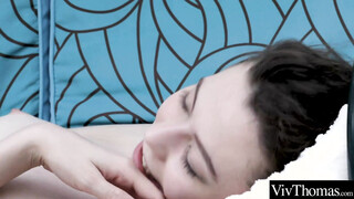 Cute teen lesbos can't get enough of eating each other's muff