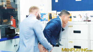 Chick Bastian Karim took a wild booty pounding by bearded Diego Reyes