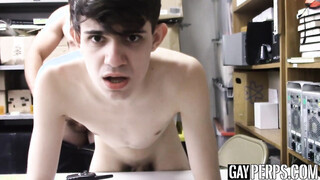 Perp busted stealing & ravaged for his freedom