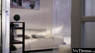 Blue Angel sucks Alya’s perky breasts until her nipples are hard as diamonds