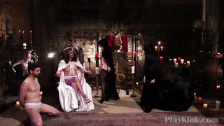 Dark side kinky party extreme bdsm slave