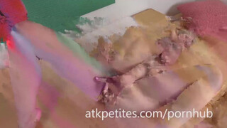 Petite Catie Parker Fingers Her Butt & Twat